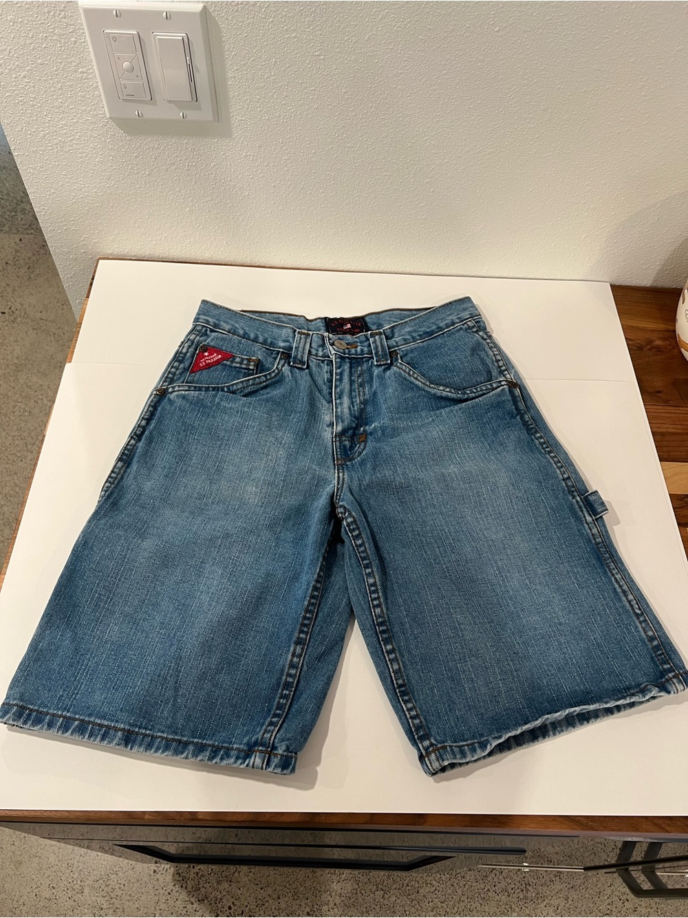 U.S. Polo Assn. Blue Denim Kids Carpenter Shorts